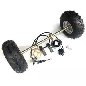 Kit <span class=keywords><strong>de</strong></span> Bricolaje para Quad, Go Kart, Karting, UTV, Buggy, Llantas <span class=keywords><strong>de</strong></span> 6 Pulgadas, Discos <span class=keywords><strong>de</strong></span> Freno, Rotores, Piñón, Eje Trasero <span class=keywords><strong>de</strong></span> ATV <span class=keywords><strong>de</strong></span> 80 cm - Product Image 1