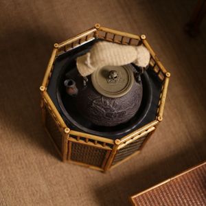 Estufa de carbón de bambú para preparar té, uso en exteriores, independiente, fabricada en Anji con material de bambú - Product Image 4