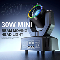 Mini projecteur DJ Disco 30W LED DMX512 avec télécommande, effet laser stroboscopique RGBW pour scène, fête, club, bar