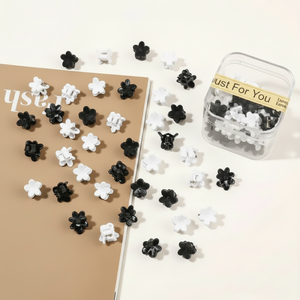 Clip a scatto con perline in resina di moda di tendenza fatta a mano scintillante accessori per decorazione di capelli per bambini e donne 5cm taglia vendita all'ingrosso calda - Product Image 2