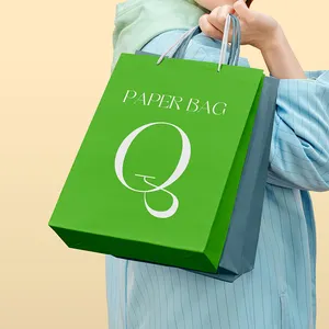 2024 vente en gros personnalisé votre propre Logo emballage en carton cadeau de luxe Shopping bijoux sacs en papier avec poignées Bolsa de papel