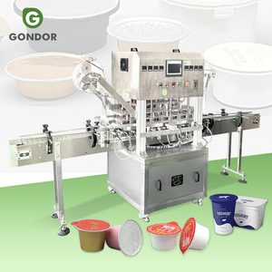 Aluminum Foil Lid Pet Rotary Film Heat Seal Cap Jar Plastic Sealer <b>Automatic</b> Double Head Sealing <b>Machine</b> Multihead - Product Image 1