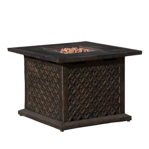 Mesa de fuego de gas elegante de acero estampado, elegante decoración de patio y jardín al aire libre, pozo de fuego, propano, BTU 40000, respetuoso con el medio ambiente sin humo - Product Image 2