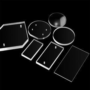Fenêtre en verre au fluorure de magnésium de qualité UV optique de haute qualité MgF2 fenêtres de protection pour détecteur à haute énergie - Product Image 1