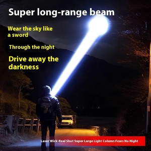 Đèn pin tìm kiếm ngoài trời Warsun D498, ánh sáng mạnh 4000LM, tìm kiếm cứu nạn, tích hợp pin Lithium, tầm xa - Product Image 3