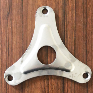 Support triangulaire en fer poli, pièces estampées pour chariot à bagages, support de roue d'échelle - Product Image 1