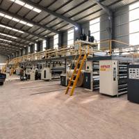 Ligne de production de carton ondulé 3/5/7 plis pour usine de fabrication de carton industriel