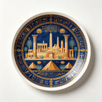 Service de Table Personnalisable en Porcelaine Fine Dorée – Style Ancien Minimaliste et Luxueux