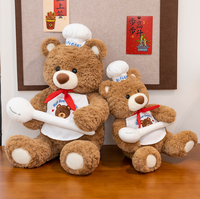 Haute qualité Chef ours éducation bébé en peluche jouet personnalisé ours en peluche cadeau jouet
