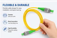 Câble de brassage fibre optique LSZH 2,0 mm 1 m pour usage intérieur, simple LC/UPC-LC/APC vers LC/UPC-LC/APC, monomode (OS2), à gaine étanche