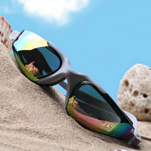 Anti Fog Swimming Goggles <b>Large</b> <b>Frame</b> Plano Adult Mixed Colors Polyester Lens Plastic Material Universal Use - Product Image 3