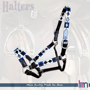 Polo Halter de Cuero DD Premium, Aspecto Elegante, Hecho a Mano con Hilo Encerado Bordado - Product Image 1