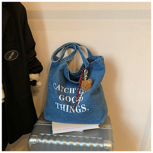 Bolsas de Lona Vaquera para Mujer al por Mayor, Bolsas de Mezclilla Personalizadas con <span class=keywords><strong>Siper</strong></span> - Product Image 5