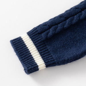 Pull pour garçons en gros, nouvelle collection automne-hiver, <span class=keywords><strong>cardigan</strong></span> style coréen, vêtements pour enfants, haut pour bébé, col en V, une pièce - Product Image 4
