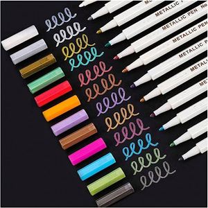 Juego de Rotuladores Metálicos Brillantes de Colores Surtidos, Marcadores de Arte a Base de Agua Personalizados - Product Image 2