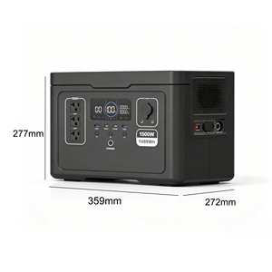 สถานีพลังงานสำรองกลางแจ้ง 1500W LiFePO4 ลิเธียม พร้อมแผงโซลาร์เซลล์ สำหรับตั้งแคมป์ ใช้ในบ้าน พกพาสะดวก - Product Image 1