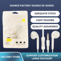 KIKI SHOOT MQ-28 Headphone Murah Tanpa Kabel Auriculares Con Cable 3.5mm Mic Earphone Berkabel