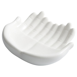 Plato de Cerámica con Forma de Mano para Bistec, Pasta, Postre, Bandeja Esmaltada para Aperitivos, Comidas, Bodas, Uso Doméstico y en Restaurantes - Product Image 2