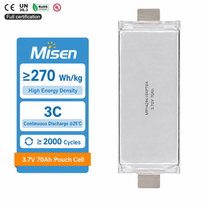 Batterie lithium-ion en pochette Misen P70A 3,7 V 70 Ah haute énergie 3C pour moto électrique, robotique AGV et systèmes ESS - Product Image 1