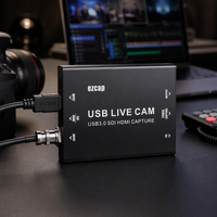 Boîtier de capture vidéo ezcap327 4K30 SDI HDMI vers USB 3.1 Type-C 1080P 120fps, captureur haute fréquence pour caméra et diffusion en direct