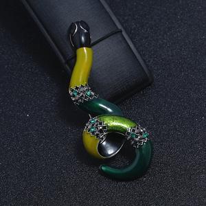 Spilla spilla cristallo scintillante ragno <span class=keywords><strong>lucertola</strong></span> serpente animale spilla Pin per gli uomini gioielli di capodanno regalo corpetto Pin per la parte di compleanno - Product Image 2