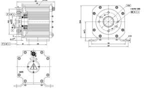 Servoaccionamiento AC PMSM Serie 180ST con Clasificación IP67, Sistema de Dirección para Autobuses Eléctricos y Camiones de Trabajo Pesado, con Cable de 5m y 3 Años de Garantía - Product Image 2
