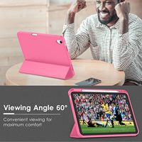 Étui de protection pour tablette en cuir PU intelligent avec support pliable et porte-crayon, dos souple en TPU pour iPad A16 Air 10.9 11 13 pouces