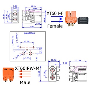 Кабель-адаптер XT60I (гнездо) на 30А для портативных электростанций, 12AWG, для солнечных батарей, кемпинга, автодомов – прямые поставки с завода, хит продаж - Product Image 3