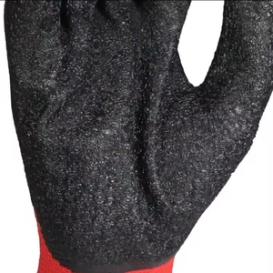 CE EN388 Langlebige Sicherheitshandschuhe für Fabrik- und Lagerpersonal Nahtlose 13G Polyester/Nylon Latex-beschichtete Arbeitshandschuhe - Product Image 4