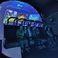 360 Dôme Cinéma 12D 4D Théâtre Grands équipements d'amusement en plein air Écran de dôme volant intérieur pour parcs à thème VR/MR/AR