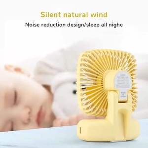 Desktop <b>Small</b> <b>Desk</b> Fan Mini Handheld Usb Three Speed Cool Air Car Home Office Portable Quiet Outdoor Simple Portable Summer - Product Image 4