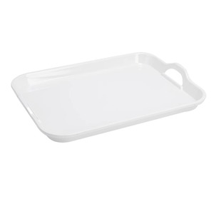 Xiangyuan Meimei <b>melamine</b> double-ear rectangular commercial plastic kindergarten lunch <b>plate</b> bread display tray with handle - Product Image 5
