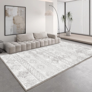<span class=keywords><strong>Tappeto</strong></span> Spesso con Stampa Vintage Grigio e <span class=keywords><strong>Beige</strong></span> Tappeti Moderni in Memory Foam per Soggiorno - Product Image 6