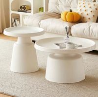 2025 vente en gros Design moderne en acier inoxydable côté rond Table à thé pour la maison