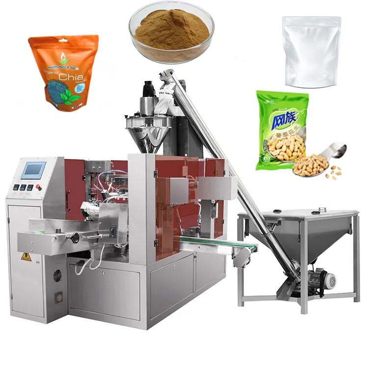 Automatique de Granule Pop-Corn Épices Collations Emballage Machine Prix