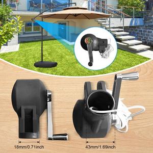 Accessori dell'ombrello del Patio dell'acciaio inossidabile con la tavola fissa di sollevamento del giardino della maniglia per il cortile del balcone per gli hotel ed i giardini - Product Image 1