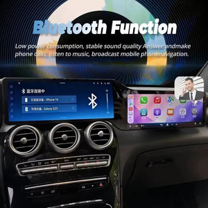 หน้าจอคู่ขนาด 24.6 นิ้ว รองรับ Android Auto และ Carplay สำหรับรถยนต์ Mercedes Benz GLC C Class W205 X253 C180 C200 C300 ปี 2015-2022 พร้อมระบบนำทาง GPS - Product Image 6