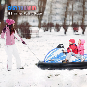 Anneau de ski gonflable <span class=keywords><strong>double</strong></span> en PVC écologique pour adultes, tube à neige, traîneau pour le plaisir hivernal, activités de plein air, traîneaux à neige - Product Image 4