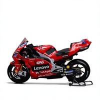 Machito 1:6 Ducati Team GP Racing Moto de Simulation en Alliage Moulé sous Pression, Modèle Métallique, Ornement, Contrôle de Force, Emballage Boîte Couleur