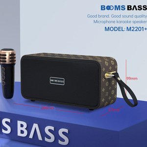 Xách tay m2201 + không dây cho bluetooth loa với da loa siêu trầm và microphone bùng nổ bass karaoke cho máy tính di động - Product Image 4