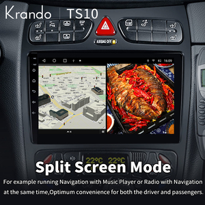 Krando 9 ''đài phát thanh xe Navigation cho Mercedes Benz CLK 2002 2005 Android đa phương tiện hỗ trợ không dây Carplay + Android Auto 4 gam Wifi - Product Image 5