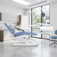 Fauteuil dentaire électrique avec accoudoirs en plastique, certifié CE, garantie 1 an, fabriqué en Chine