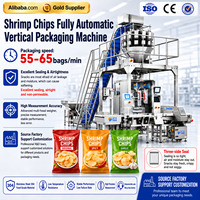 Machine d'emballage verticale automatique multifonctionnelle VFFS pour chips de crevettes