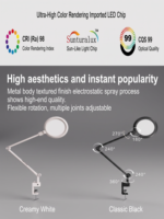 LED-Schreibtischlampe mit Touch-/Fernbedienungs-Dimmfunktion/Farbwechsel, Metall, faltbar, AC-betrieben, augenschonend, verstellbar für Studenten, Lesen, Schreiben, Malen, Design