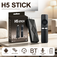 WF H5 STICK Smart TV Stick Android 15.0 H150 Quad Core 2GB RAM 8GB ROM Remote Kontrol Suara Nirkabel Dongle TV Portabel