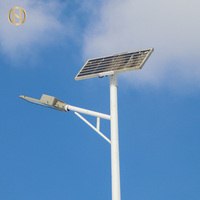 Poste de luz de calle solar de acero galvanizado para exteriores, poste de lámpara de 4m, 5m, 6m, 7m, 8m, 9m, 10m, 12m, brazo Individual Doble