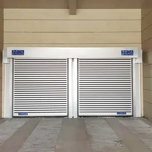 Outdoor automático elétrico metal aço barato rolo armário garagem portas