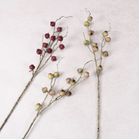 Nouvelle Composition Florale Artificielle en Soie à 11 Tiges, Style Zen Chinois, Plante Verte Artificielle, Accessoires de Décoration pour Gîte, à Base de Mousse