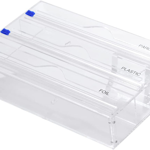 new Ziplock Bag plastic wrap Dispenser Food Storage Bag Holder acrylic ziplock bag storage organizer for kitchen