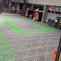 Dalles de sol de garage en PP ventilées et emboîtables avec structure de drainage pour les zones de lavage de voitures et les studios de detailing